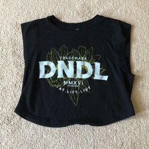 Doughnuts and deadlifts crop tee